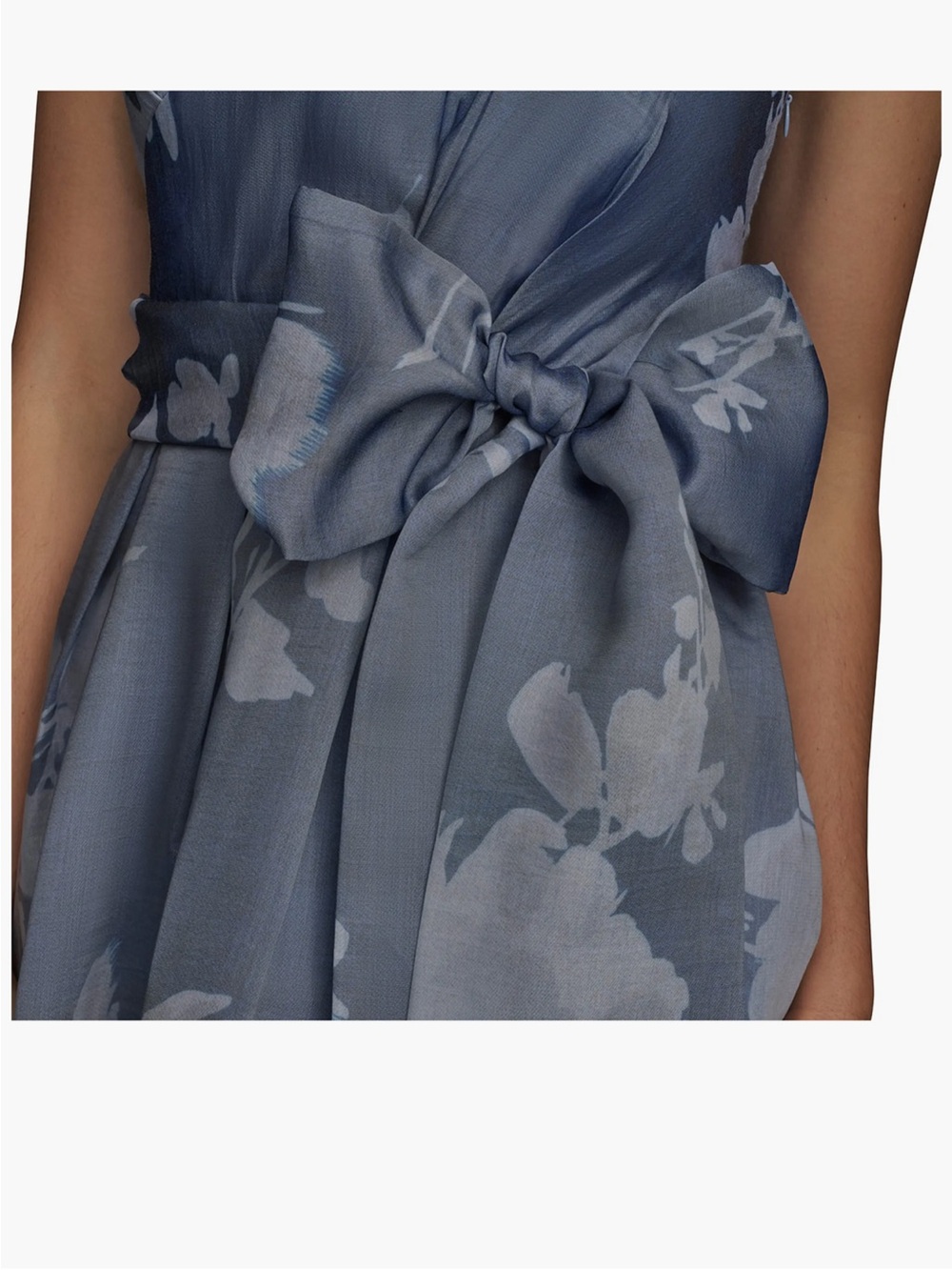 Donna Karan New York Floral Strapless Fit & Flare Gown sz 6 NWT - Picture 4 of 13